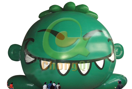 inflating cartoon advertising